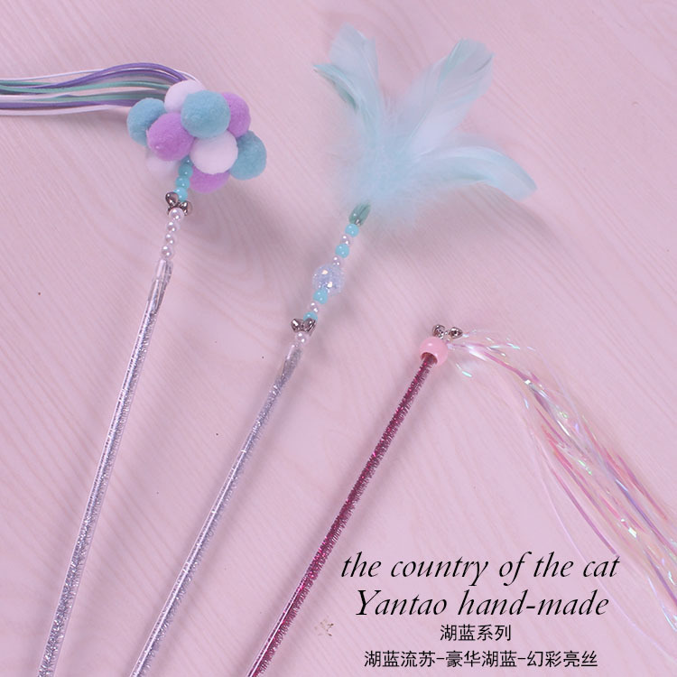 Factory Direct Sales First-Hand Supply Pet Handmade Cat Teaser Bell Fairy Wand Factory Direct Sales First-Hand Supply Pet Handmade Cat Teaser Bell Fairy Wand