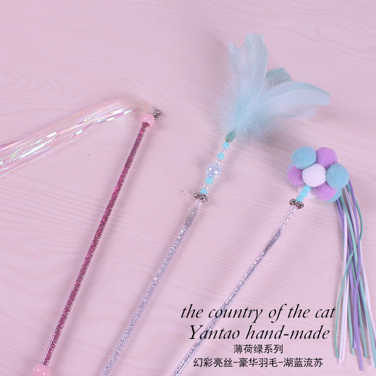 Factory Direct Sales First-Hand Supply Pet Handmade Cat Teaser Bell Fairy Wand Factory Direct Sales First-Hand Supply Pet Handmade Cat Teaser Bell Fairy Wand
