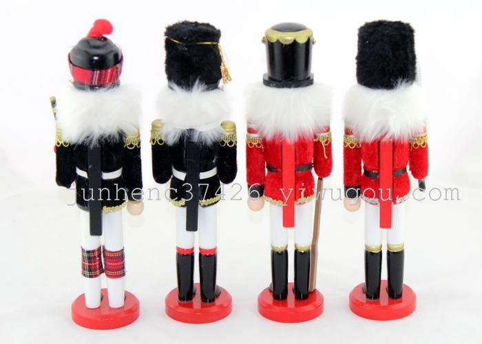 Hand-painted wooden Nutcracker soldier puppet home decorating decoration gift BJ1410