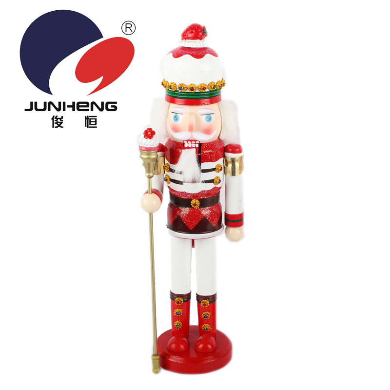 Junheng Walnut Soldier Hand-Painted Wooden Nutcracker Wooden Craftwork Puppet Decoration Decoration Gifts Bj2502