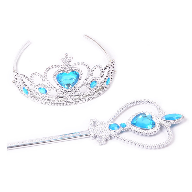 Ice and Snow Crown Magic Stick Two-Piece Suit Qiyuan Children Fairy Peach Sticks Fairy Wand