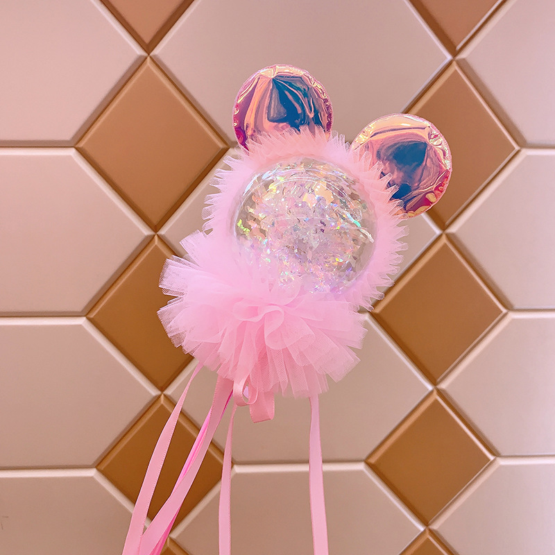 Bounce Ball Flashing Light Magic Wand Children's Birthday Party Gift Magic Stick Photo Fairy Wand