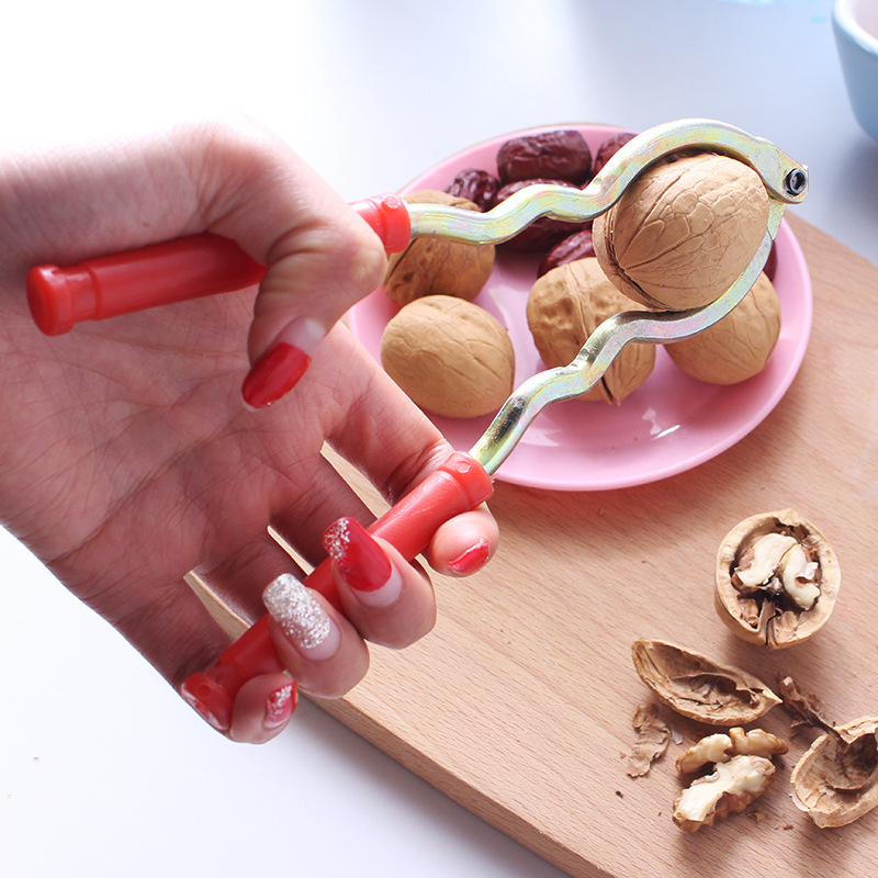 Kitchen Multi-Functional Walnut Cracker Nut Tongs Walnut Peeler Nutcracker Walnut Pliers Factory Direct Sales