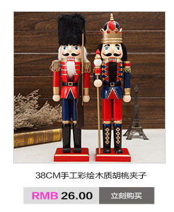 Factory Wooden Crafts New Puppet Christmas Scene Decoration Nutcracker Soldier King