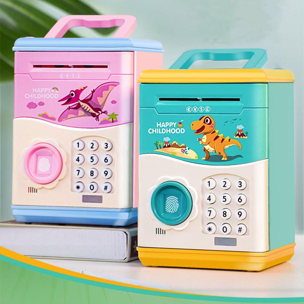 Cartoon creativity fingerprint children piggy Bank Portable money Box