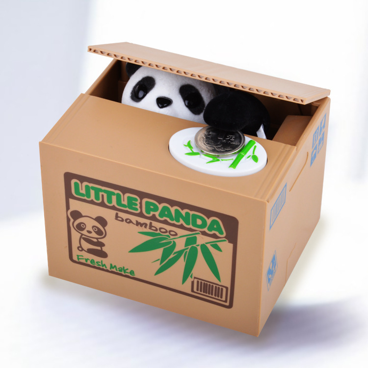 Web celebrity hot style steal money panda fun steal money cat series piggy bank for children's birthday presents Web celebrity hot style steal money panda fun steal money cat series piggy bank for children's birthday presents