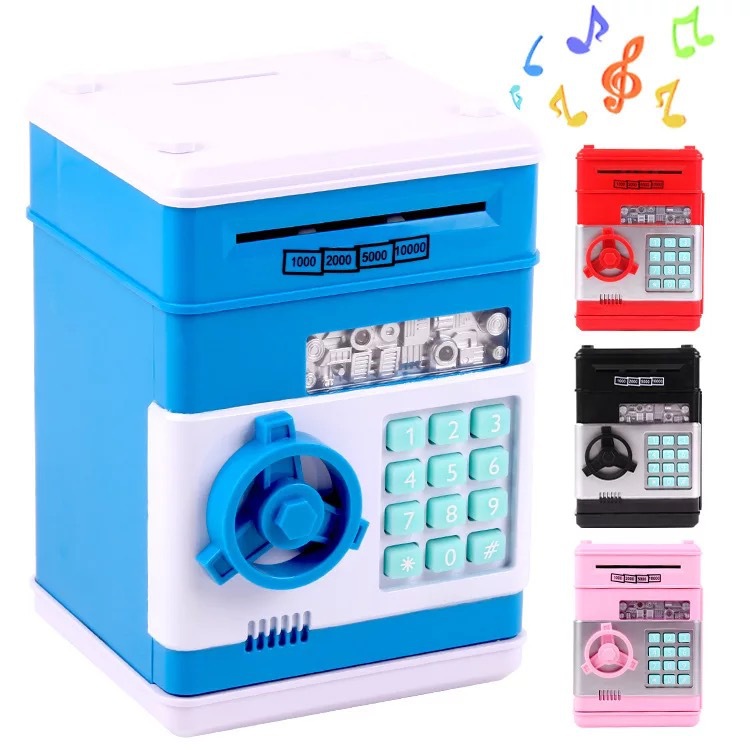 1511 Coin Bank Factory Direct Sales ATM Password Saving Pot Coin Bank Toy Safe Electric Piggy Bank WeChat Hot Sale