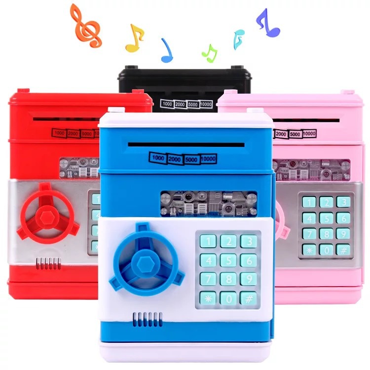 1511 Coin Bank Factory Direct Sales ATM Password Saving Pot Coin Bank Toy Safe Electric Piggy Bank WeChat Hot Sale