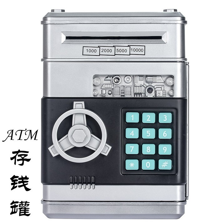 Creative Voice ATM Automatic Roll Money Coin Bank Smart Cash Machine Saving Money Pot Password Lock Safe Box Creative Voice ATM Automatic Roll Money Coin Bank Smart Cash Machine Saving Money Pot Password Lock Safe Box
