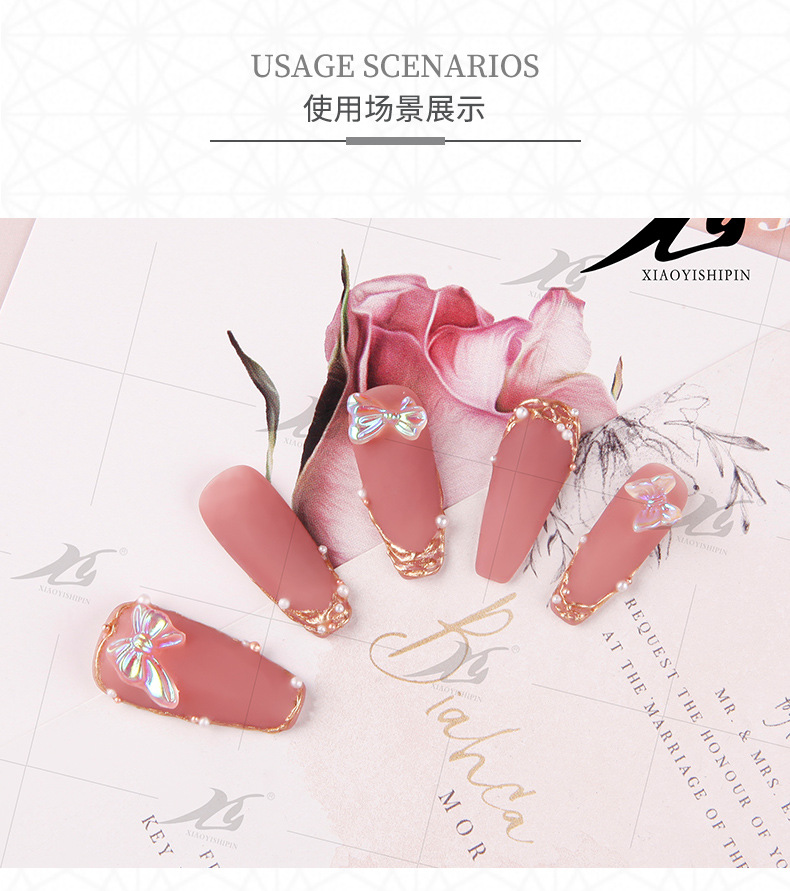 Cross-Border Hot Sale Trojan Manicure Jewelry Flat Bottom Resin Drill DIY Nail Rhinestone Nail Beauty Accessories Factory Direct Supply
