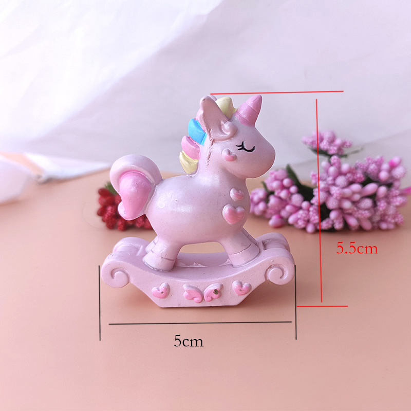 Children's DIY Handmade Brickearth Toy Accessory Material Trojan Unicorn Small Animal Doll Doll Ornaments