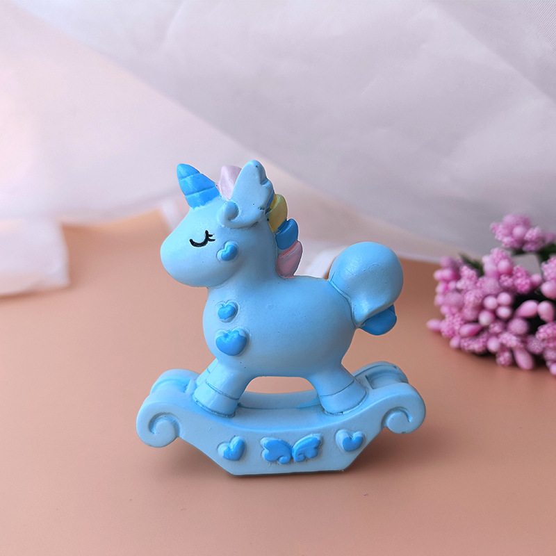 Children's DIY Handmade Brickearth Toy Accessory Material Trojan Unicorn Small Animal Doll Doll Ornaments