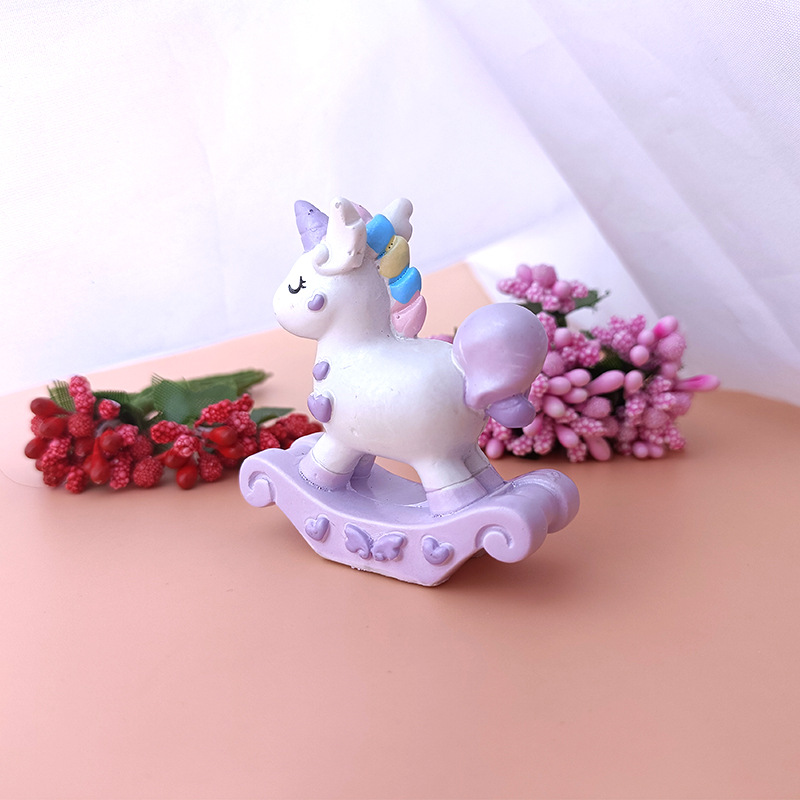 Children's DIY Handmade Brickearth Toy Accessory Material Trojan Unicorn Small Animal Doll Doll Ornaments