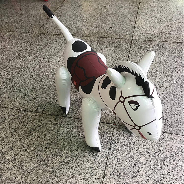 Children&#039;s Toy Pima Painted Music Inflatable Jumping Horse PVC Thickened Animal Trojan Wholesale Customization