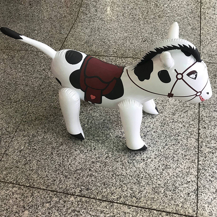 Children&#039;s Toy Pima Painted Music Inflatable Jumping Horse PVC Thickened Animal Trojan Wholesale Customization