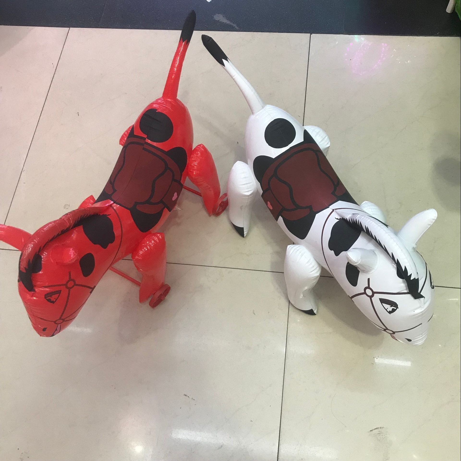 Children&#039;s Toy Pima Painted Music Inflatable Jumping Horse PVC Thickened Animal Trojan Wholesale Customization
