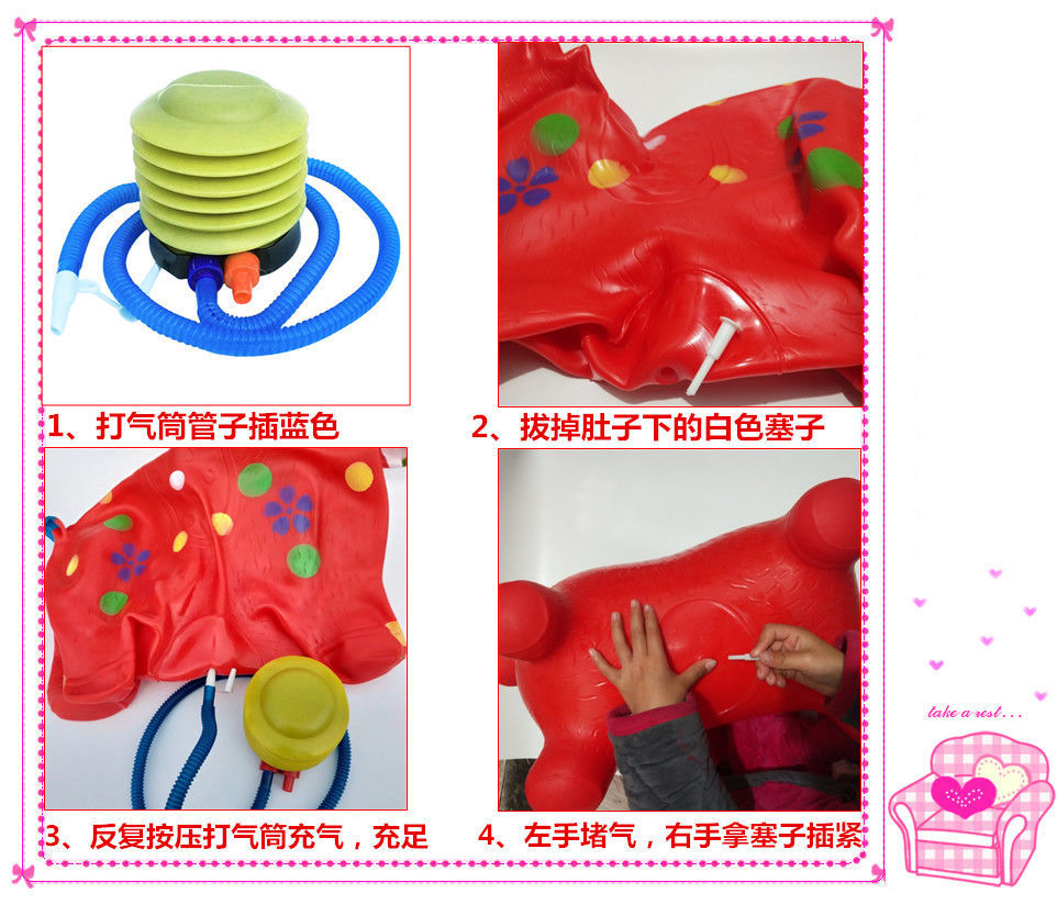 Children's Toy Music Jumping Horse Thickened Jumping Deer Mount Horse Inflatable Animal Horse Deer Trojan Horse Jump Ball Children's Toy Music Jumping Horse Thickened Jumping Deer Mount Horse Inflatable Animal Horse Deer Trojan Horse Jump Ball