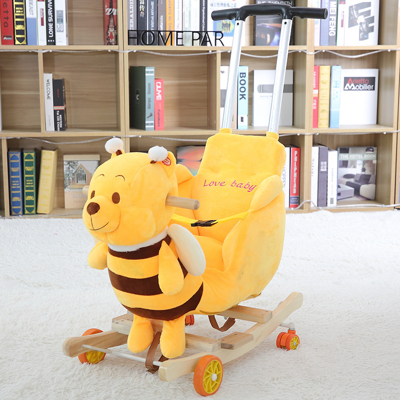 Cross-Border Children&#039;s Trojan Child Dual Use Rocking Horse Trojans Baby Toys Baby Trojan