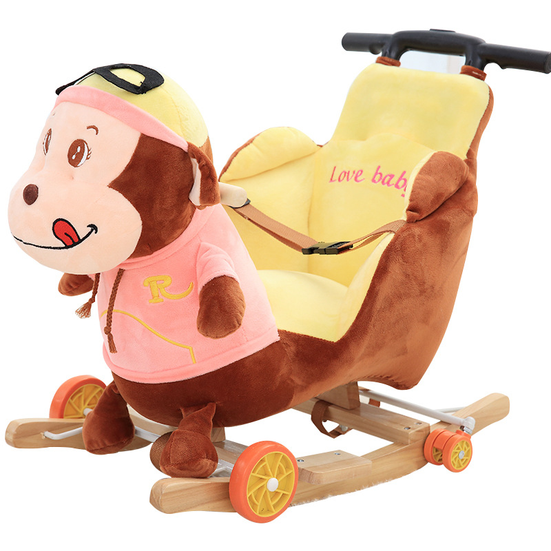 Cross-Border Children&#039;s Trojan Child Dual Use Rocking Horse Trojans Baby Toys Baby Trojan