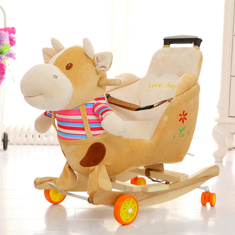 Cross-Border Children&#039;s Trojan Child Dual Use Rocking Horse Trojans Baby Toys Baby Trojan