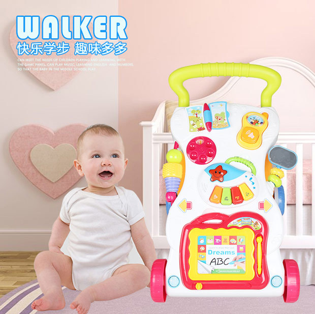 Infant Baby Walker Baby Carriage Music Baby Walker Adjustable Speed Anti-Rollover Baby Kids Bike Toy Infant Baby Walker Baby Carriage Music Baby Walker Adjustable Speed Anti-Rollover Baby Kids Bike Toy