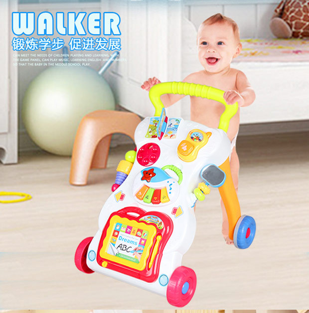 Infant Baby Walker Baby Carriage Music Baby Walker Adjustable Speed Anti-Rollover Baby Kids Bike Toy Infant Baby Walker Baby Carriage Music Baby Walker Adjustable Speed Anti-Rollover Baby Kids Bike Toy