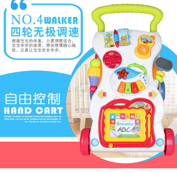 Infant Baby Walker Baby Carriage Music Baby Walker Adjustable Speed Anti-Rollover Baby Kids Bike Toy Infant Baby Walker Baby Carriage Music Baby Walker Adjustable Speed Anti-Rollover Baby Kids Bike Toy
