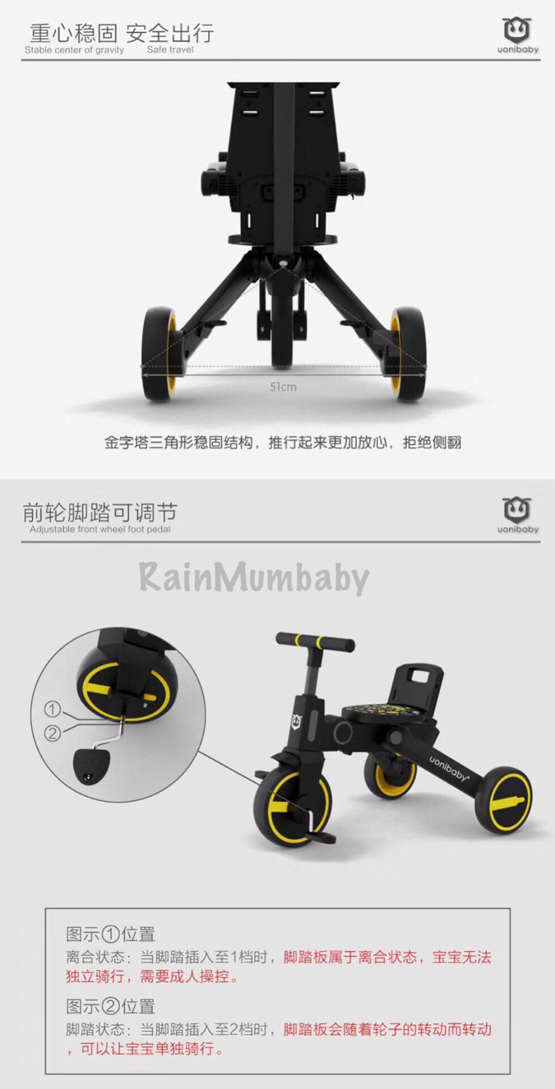 SOURCE Factory Uonibaby Multi-Functional Children's Tricycle Five-in-One Walk the Children Fantstic Product Baby Bike SOURCE Factory Uonibaby Multi-Functional Children's Tricycle Five-in-One Walk the Children Fantstic Product Baby Bike