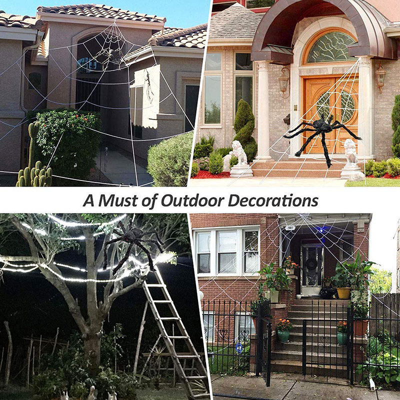 Decoration Props Funny Funny Plush Spider Haunted House Bar Mall Secret Room Horror Scene Layout Plastic Spider