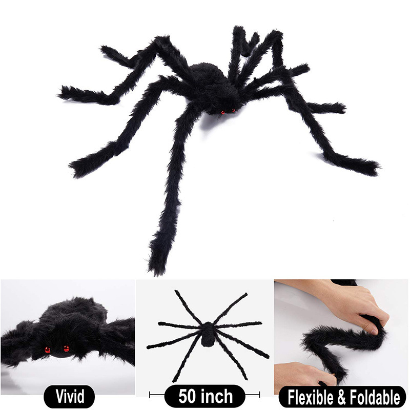 Decoration Props Funny Funny Plush Spider Haunted House Bar Mall Secret Room Horror Scene Layout Plastic Spider Decoration Props Funny Funny Plush Spider Haunted House Bar Mall Secret Room Horror Scene Layout Plastic Spider