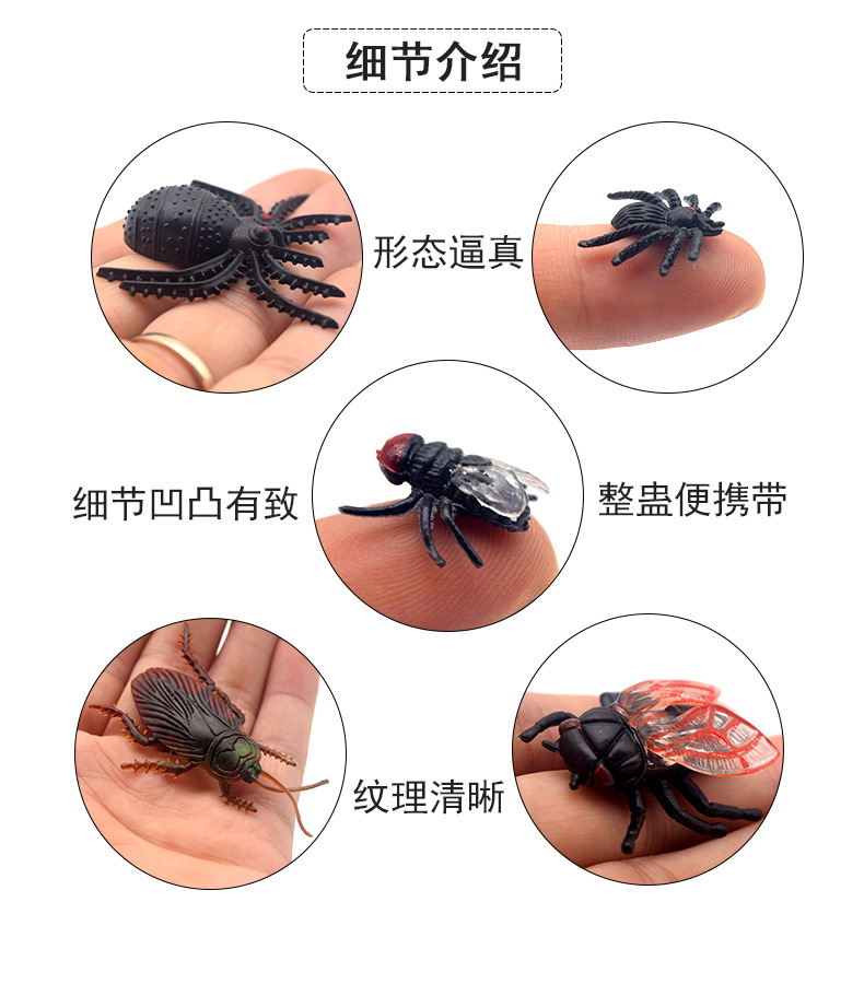 Plastic Simulation Insect Model False Knowing Cockroach Spider Fly Beetle Trick Scary Toy Plastic Simulation Insect Model False Knowing Cockroach Spider Fly Beetle Trick Scary Toy