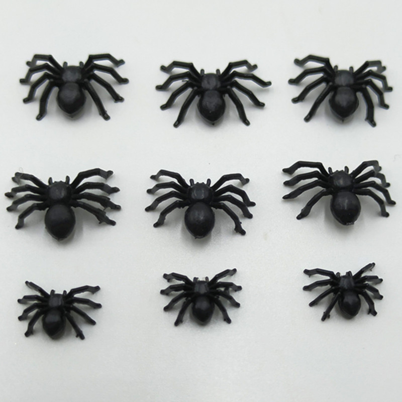 Artificial Spider Black Luminous Halloween Plastic Toy Mini Cotton Spider 3 Specifications