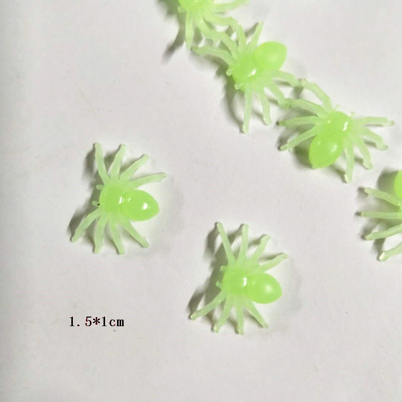 Artificial Spider Black Luminous Halloween Plastic Toy Mini Cotton Spider 3 Specifications
