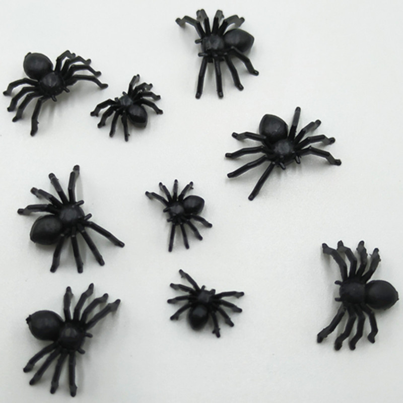 Artificial Spider Black Luminous Halloween Plastic Toy Mini Cotton Spider 3 Specifications