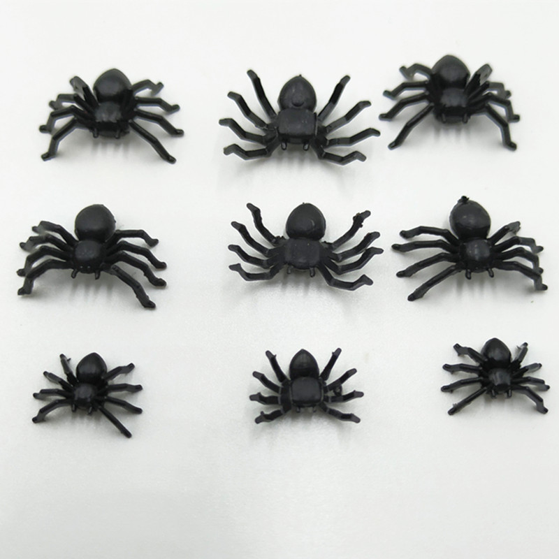 Artificial Spider Black Luminous Halloween Plastic Toy Mini Cotton Spider 3 Specifications