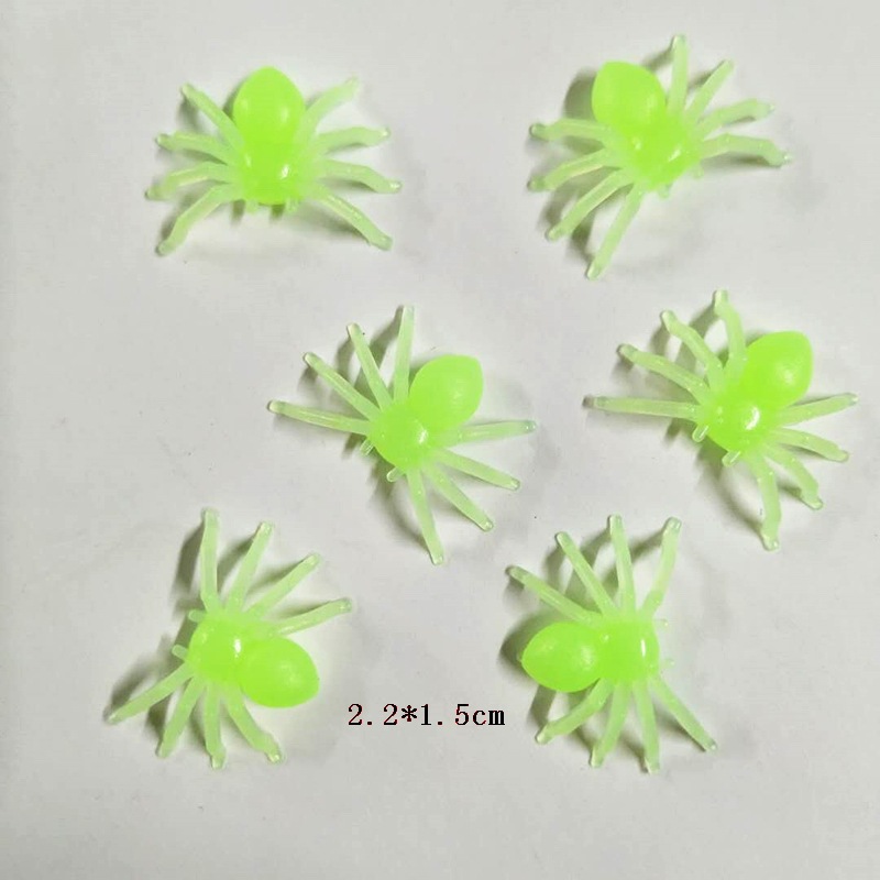 Artificial Spider Black Luminous Halloween Plastic Toy Mini Cotton Spider 3 Specifications