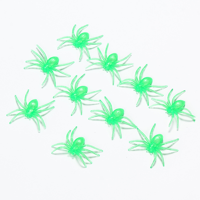 Halloween Props Luminous Spider Trick Scary Toy Simulation Spider Haunted House Decoration Small Spider Plastic Spider Halloween Props Luminous Spider Trick Scary Toy Simulation Spider Haunted House Decoration Small Spider Plastic Spider