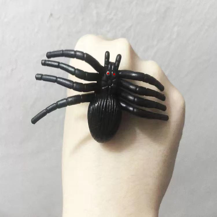 Simulation Spider April Fool&#039;s Day Halloween New Exotic Decorative Commodity Model Small Toy Black Plastic PVC Spider