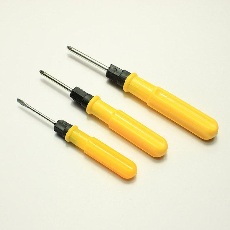 Black Small Screwdriver Crystal Transparent Cross Notebook Screwdriver Toy Magnetic Dual-Use Grenade Word