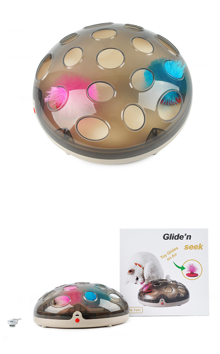 Electric Cat Toy Turntable Crazy Play Plate Cat Scratching Mouse New Magnetic Suspension Technology Educational Cat Toy