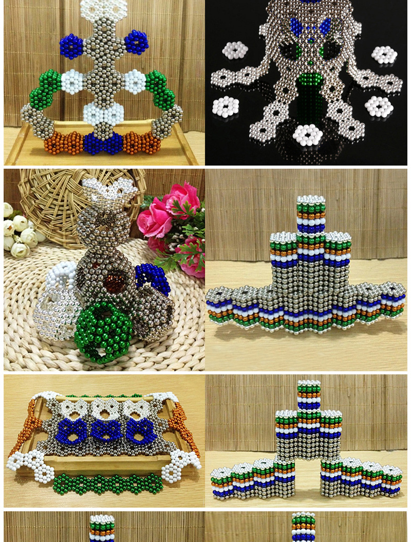  Fancy Toy Color Buck Ball 5mm216 3mm Magnetic Ball Relaxation Creative DIY Gift