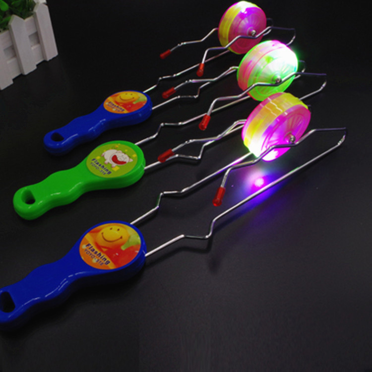 Luminous Iron Frame Yo-Yo Ball Track Flash Yo-Yo Children's New Exotic Toys YOYO Ball