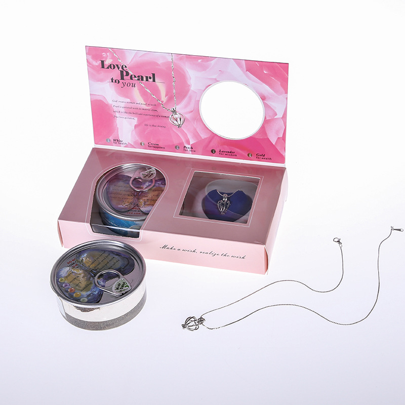 DIY Creative Necklace Ornament Gift Box Set Love Pearl Love Pearl Souvenir Birthday Holiday Gift