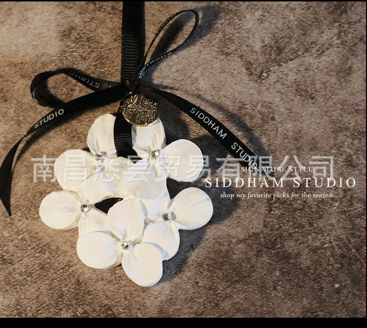 Accessories Aromatherapy Gypsum onBoard Perfume Car Fragrant Stone Aromatherapy Pendant Wedding Bridesmaid with Souvenir