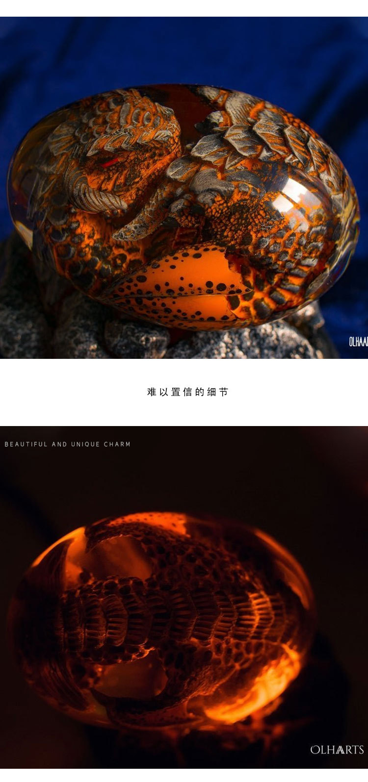 Cross-Border New Arrival Game Luminous Lava Dragon Egg Hobbit Harry Potter souvenir