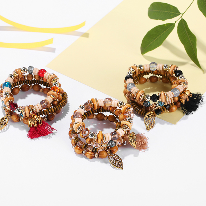 New MultiLayer Bracelet Bohemian Tassel Pendant Beaded Ethnic Scenic Spot Souvenir Decorative Bracelet New MultiLayer Bracelet Bohemian Tassel Pendant Beaded Ethnic Scenic Spot Souvenir Decorative Bracelet