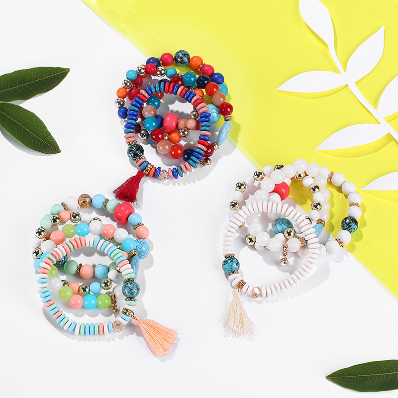 New MultiLayer Bracelet Bohemian Tassel Pendant Beaded Ethnic Scenic Spot Souvenir Decorative Bracelet New MultiLayer Bracelet Bohemian Tassel Pendant Beaded Ethnic Scenic Spot Souvenir Decorative Bracelet