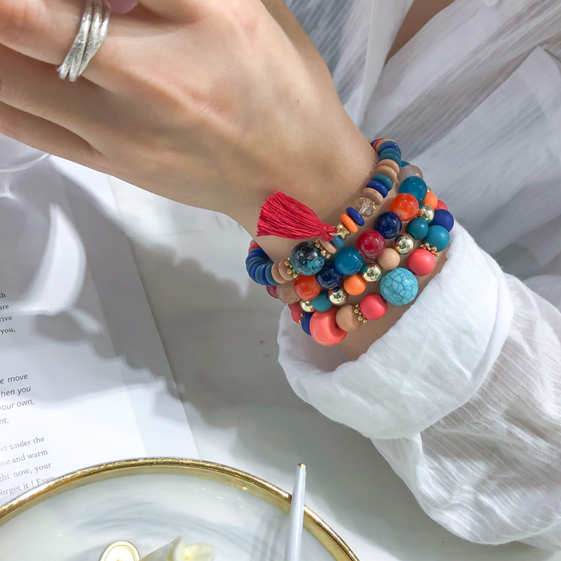 New MultiLayer Bracelet Bohemian Tassel Pendant Beaded Ethnic Scenic Spot Souvenir Decorative Bracelet New MultiLayer Bracelet Bohemian Tassel Pendant Beaded Ethnic Scenic Spot Souvenir Decorative Bracelet