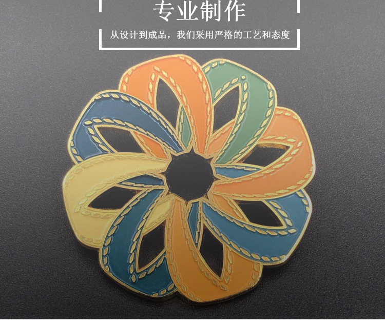 Golden M Badge University Logo Production Individual Badge Baking Varnish Commemorative Medal Enterprise souvenir Golden M Badge University Logo Production Individual Badge Baking Varnish Commemorative Medal Enterprise souvenir