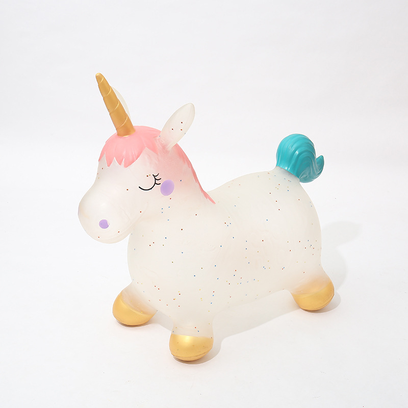 Unicorn Horse Hot Sale Large Size Jumping Horse Inflatable Horse Thickened and Smell Free Bold Children&#039;s Toys Stall Hot Sale Wholesale